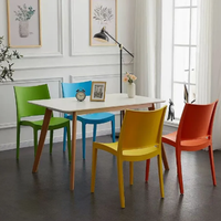 Chaise en polypropylène empilable au meilleur prix pour salle à manger, mobilier de maison et salle de conférence, chaise en plastique à usage extérieur