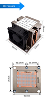 HDHFAN LGA 3647 2U Server Laptop CPU Cooler Heatsink Thermal Simulation Customized Supported Narrow Desktop Heat Sink