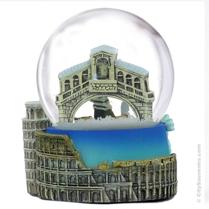 Globe à neige personnalisé en forme <span class=keywords><strong>de</strong></span> moto, souvenir <span class=keywords><strong>de</strong></span> lieux emblématiques : Rome, Florence, <span class=keywords><strong>Venise</strong></span>, Milan, Naples - Product Image 2