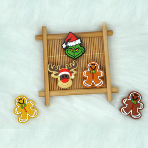 Christmas Silicone Teething <b>Toys</b> Gingerbread Man Reindeer <b>Grinch</b> Shape Soft Baby Teethers 0-24 Months Unisex - Product Image 3
