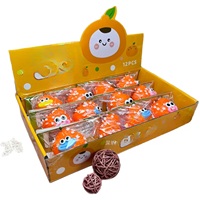 Jouet sensoriel anti-stress réaliste en mousse orange, gadget à pincer pour enfants, vente en gros