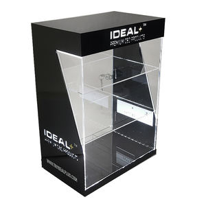 Estante de exhibición para fumar, mueble de tienda de tabaco con logotipo personalizado y logotipo grabado, producto Acrílico - Product Image 2