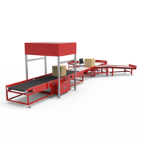 Sistema de Software Personalizado para Logística, Equipo de Escaneo y Registro de Datos de Paquetes, Clasificador de Cintas Cruzadas DWS, 3000 PPH, Aleación de Acero
