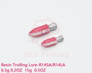 SXY FISHING Big Game resina curricán cebo resina sándwich de dos colores para agua salada y pesca en Río Wahoo Lure R14SA/<span class=keywords><strong>LA</strong></span> - Product Image 3