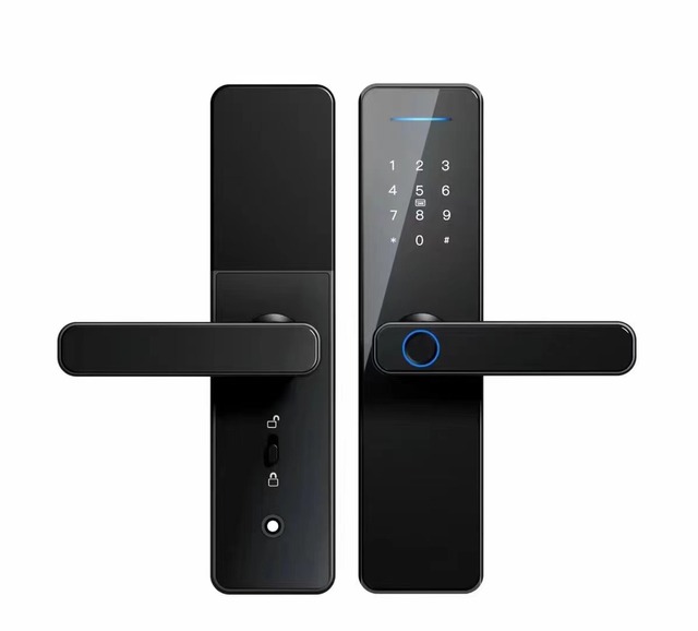 Intelligent Security S811 Smart Home Digital Lock Tuya Wifi Access Door Lock with Fingerprint Password Card Key Office Apartment