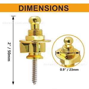 Guitar Strap Lock Stainless Steel Anti Slip Self Locking Tail Pins For Acoustic Electric Guitar Bass Accessories - Product Image 3