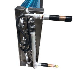 Échangeur de chaleur à tubes en cuivre et ailettes en aluminium, chauffage par ventilateur, <span class=keywords><strong>chauffe</strong></span>-<span class=keywords><strong>eau</strong></span> industriel, chauffage d'air pour environnement anti-explosion - Product Image 2