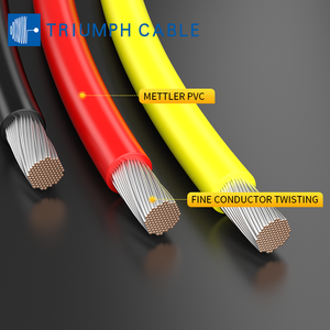 Câble flexible isolé en PVC RV/H07V-K, câble à âme unique VDE, <span class=keywords><strong>gaine</strong></span> souple, fil de cuivre nu, fil électrique - Product Image 1