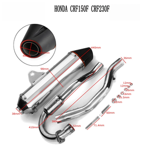 ระบบ<span class=keywords><strong>ท่อ</strong></span>ไอเสียรถจักรยานยนต์สำหรับฮอนด้า PCX125 51มม. <span class=keywords><strong>ท่อ</strong></span>หน้าสแตนเลส - Product Image 3