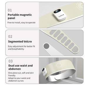 Drahtloses Lenden massage gerät Schmerz linderung Elektrische Heizung Vibration Massage gürtel für den unteren Rücken für die Taille - Product Image 3