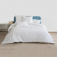 Ensemble de literie en bambou 300TC, taille King, avec logo personnalisé pour la maison, drap-housse en bambou