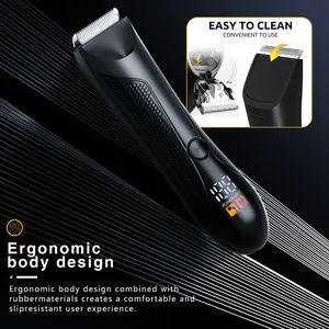 New 2024 Professional Hair Styling Products Motor Barber Hair Trimmer Hair Removal Appliances Has LED Display Screen