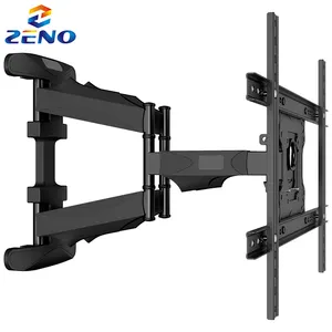 Zeno suporte de montagem de tela giratório, suporte de parede para tv de movimento completo x8 modelo vesa, suporte ajustável para tv