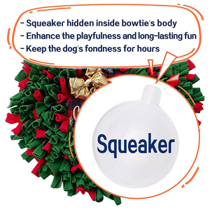 Stuoia di natale Snuffle per cani lavabile alimentazione per animali domestici Nosework tratta Mat Puzzle giocattolo di addestramento per cuccioli antiscivolo Pet Sniffing Me - Product Image 4