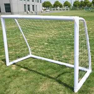 Custom Size White Portable Upvc Soccer Goal Plastic Adults Football Goal Post