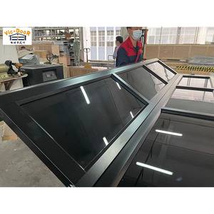 Porte <span class=keywords><strong>de</strong></span> <span class=keywords><strong>garage</strong></span> sectionnelle électrique professionnelle à glissière, à économie d'énergie, avec cadre en alliage d'aluminium et miroir en verre trempé transparent - Product Image 3