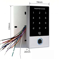 Sistema de Control de Acceso Biométrico para Puerta WIFI TUYA con Huella Dactilar y Teclado, Controlador de Acceso RFID Impermeable