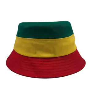 OEM nuovo disegno di modo di alta qualità unisex verde rosso giallo di cotone molle variopinta zona del ricamo personalizzato cappello della benna