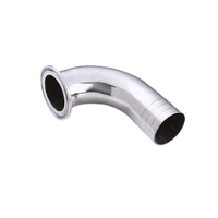 Ss304 Tube Chuck Clamp Quick Fit Connect Sanitary Tube 304 Coude en acier inoxydable