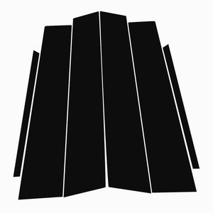 Convient pour Lexus RX NX UX 1998 <span class=keywords><strong>2010</strong></span> 15 2023 Couverture de cadre de pilier de porte et de fenêtre de voiture Film miroir noir décoratif anti-rayures - Product Image 1