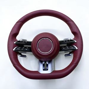 <span class=keywords><strong>Volant</strong></span> en cuir et fibre de carbone personnalisé pour Mercedes Benz <span class=keywords><strong>A35</strong></span> A45 C63 C43 E53 E63 G63 G500 G55 pour <span class=keywords><strong>AMG</strong></span> GT S63 GLA45 W223 - Product Image 1