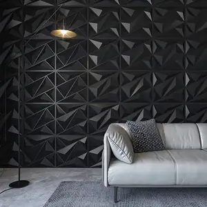 저렴한 가격 도매 벽 패널 벽 인테리어, 자기 접착제 경량 내화 외관 양각 PVC 패널 소파 배경