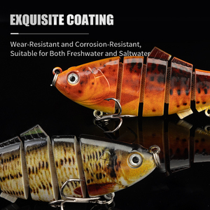 LUSHAZER 5 unids/set señuelo de pesca multiarticulado 100mm 20g Swimbait cebo duro realista señuelos de hundimiento Wobbler para lubina trucha - Product Image 4