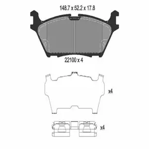 Achter Remblokken Voor Ford Hoge Kwaliteit Remblokken Truck F-150 Elektronische Pb 2015 FL3Z-2200-A