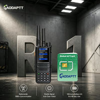 Radio bidirectionnelle portable GaodaPTT 4G R1 compatible OEM, réseau public, double mode VHF UHF, couverture mondiale illimitée 5000 km