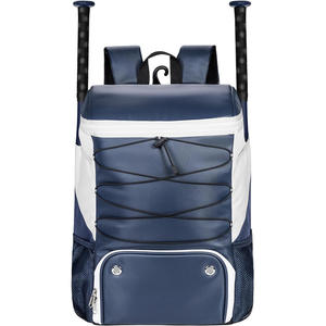 Custom PU leather Waterproof Backpack for Students Schoolbag for <b>Racquet</b> Sports Like Hockey Baseball Softball - Product Image 1