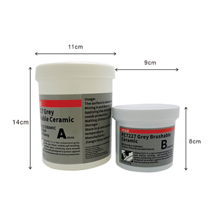 Revêtement époxy à base de carbure de silicium céramique PC 7227 1 kg, brossable, anticorrosion, résistant à l'usure pour pompes, vannes et conduites - Product Image 2