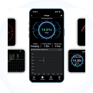 <span class=keywords><strong>12V</strong></span>/24V Autobatterietester & Bluetooth-Batteriezustandsmonitor, Kfz-Batteriemonitor für Fahrzeugdiagnose - Product Image 3