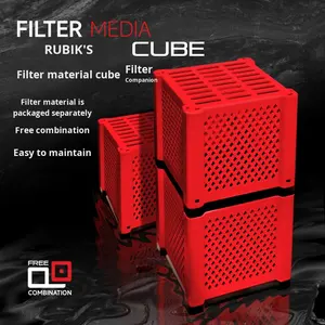 Boîte <span class=keywords><strong>magique</strong></span> jaune filtre à charbon actif Purification de l'eau Cube boîte de rangement pour réservoir de poissons retrait de l'eau accessoire d'aquarium - Product Image 1