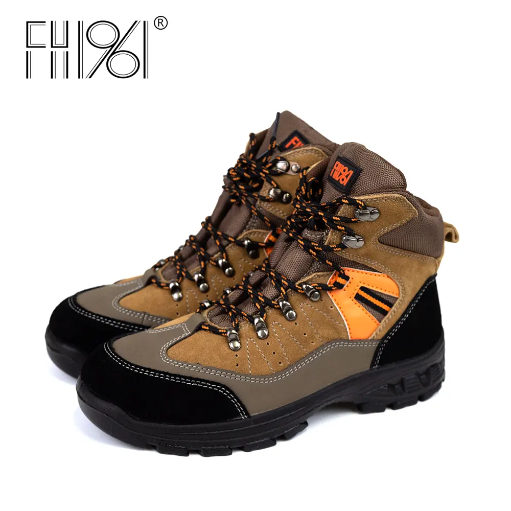 FH1961 oil-resistant outsole Anti-smash Anti-puncture Work safety boots steel toe safety shoes