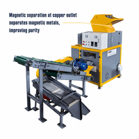 Machine de recyclage de câbles usagés