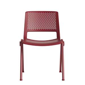 Haute qualité empilable PP plastique étudiant pas de roues formation école chaise accoudoirs amovibles bureau salle de conférence chaise d'invité - Product Image 4