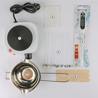 Kit Complet de Fabrication de Bougies DIY en Promotion – Fondoir à Cire en Acier Inoxydable et Balance Numérique pour Cire de Soja Faite Main – Cadeau Idéal Noël et Diwali