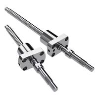 Vis à billes laminée C7 de haute précision 1605 avec écrou à bride et extrémité usinée pour machine de fraisage CNC, pièces d'actionneur de mouvement linéaire