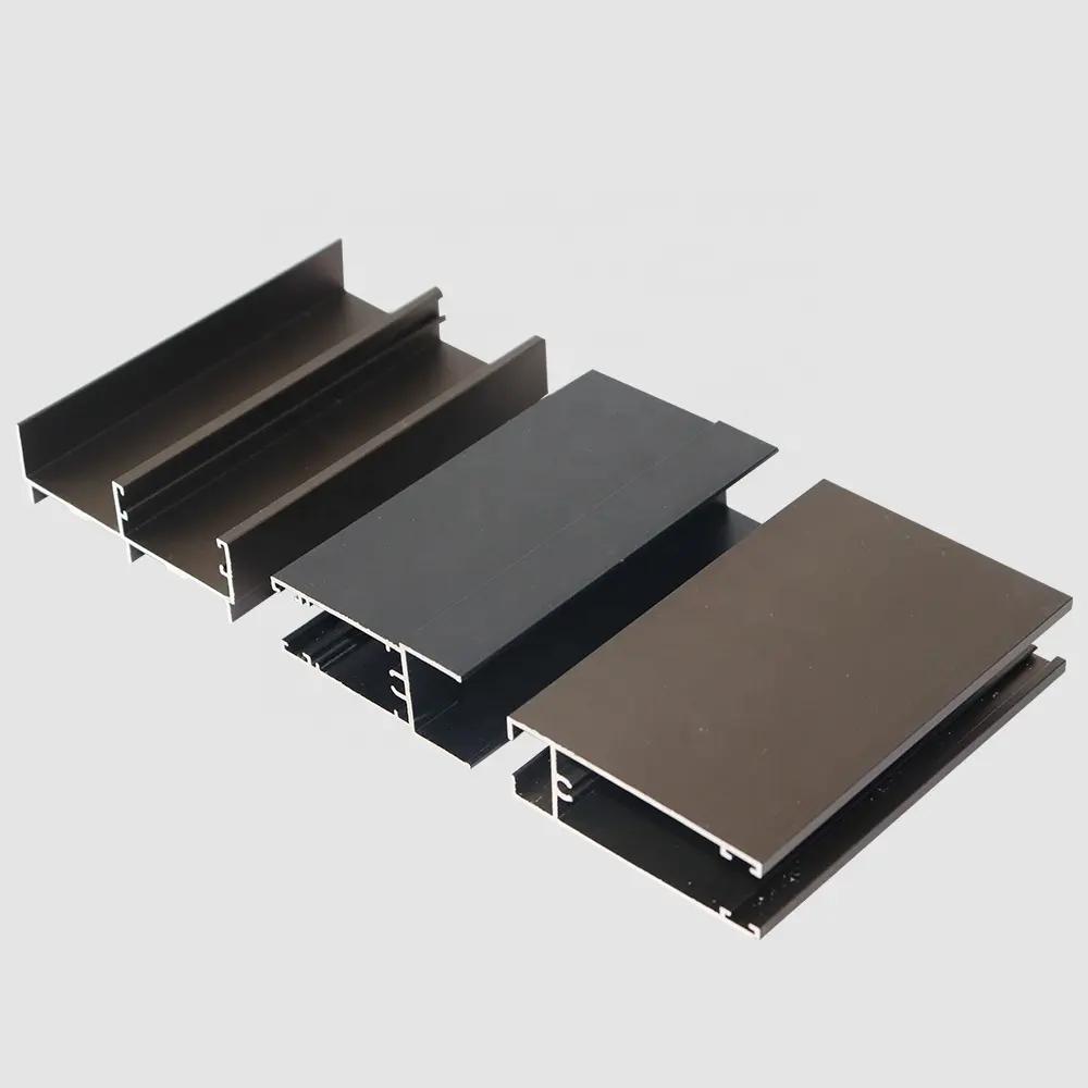 best selling sliding window materials aluminum profile anodized matt black and bronze china top aluminium manufacturer