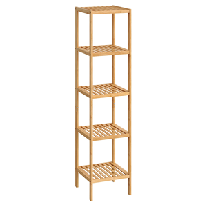 Bamboo Bathroom Storage Shelf <b>Corner</b> Rack Furniture - Product Image 1
