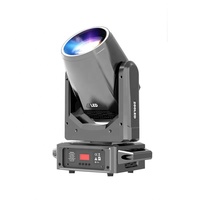 Projecteur LED mobile Spot Beam 200W avec 14 gobos et prisme 8/16 pour scène, soirée, DJ, club, événements, contrôle DMX512, IP33
