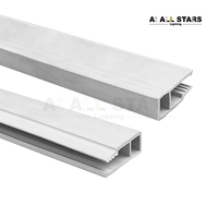 Profils de plafond tendu en PVC en gros d'usine, nouveaux profils de plafond tendu en PVC noir et blanc en caoutchouc de silicone, profils de plafond tendu en PVC extensibles et fixes