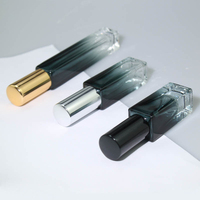 Frascos de Perfume de Vidrio con Pulverizador de Aluminio, Botellas Recargables con Bomba de Spray, Color Azul Ámbar Degradado, 5ml 10ml
