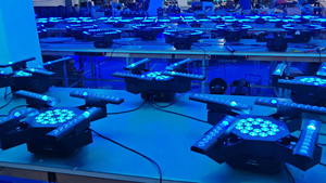 Thiết kế mới 40x3W chùm ánh sáng rửa 18x10w Disco đèn <span class=keywords><strong>260W</strong></span> vô hạn di chuyển đầu dẫn chiếu sáng cho vũ trường vũ trường Câu lạc bộ - Product Image 5