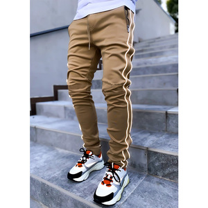 <b>Men</b> Solid Slim Jogger Pants <b>Stretch</b> Reflective Design Gym Running Training Casual Sweatpants - Product Image 3