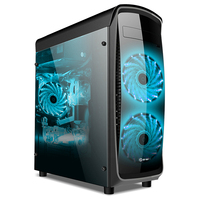 RUIX X7 2023 Nouveau Design ATX MATX Mini Table Industrielle Ordinateur de Bureau Boîtier en Verre Trempé pour PC de Jeu