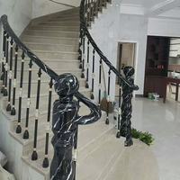 Balustrade en aluminium, acier inoxydable pour escalier intérieur et balcon extérieur, résistante à l'eau, durable, personnalisable