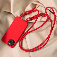 Coque de téléphone portable en TPU avec nom intérieur détachable, carrée, mate et douce, pour iphone 14 13