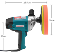 Polisseuse verticale économique électrique DIY 900W 180mm 7 pouces 600-2000 tr/min avec divers accessoires