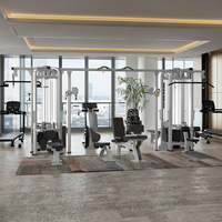 Equipo de Gimnasio Comercial Multiestación de 8 Estaciones, Equipo de Gimnasio Multifuncional para el Hogar